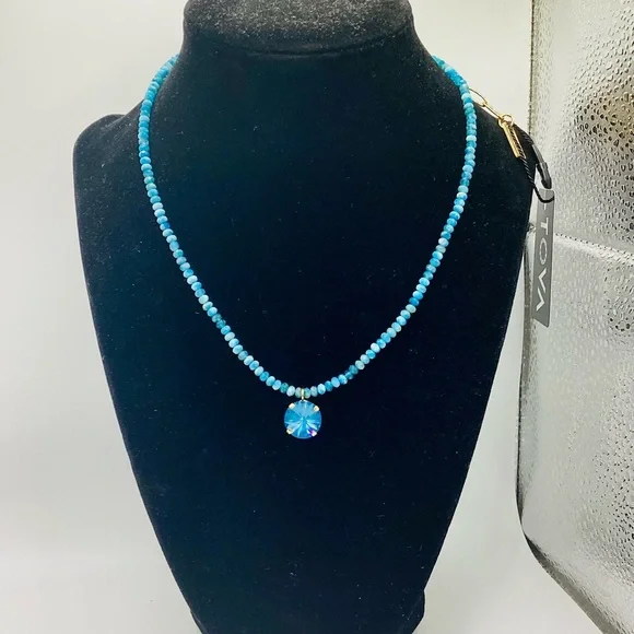 Tova Paige Necklace in Fairy Dust Teal Ignite - Picture 6 of 6